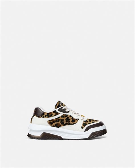 versace leopard sneakers|Leopard Odissea Sneakers Animalier .